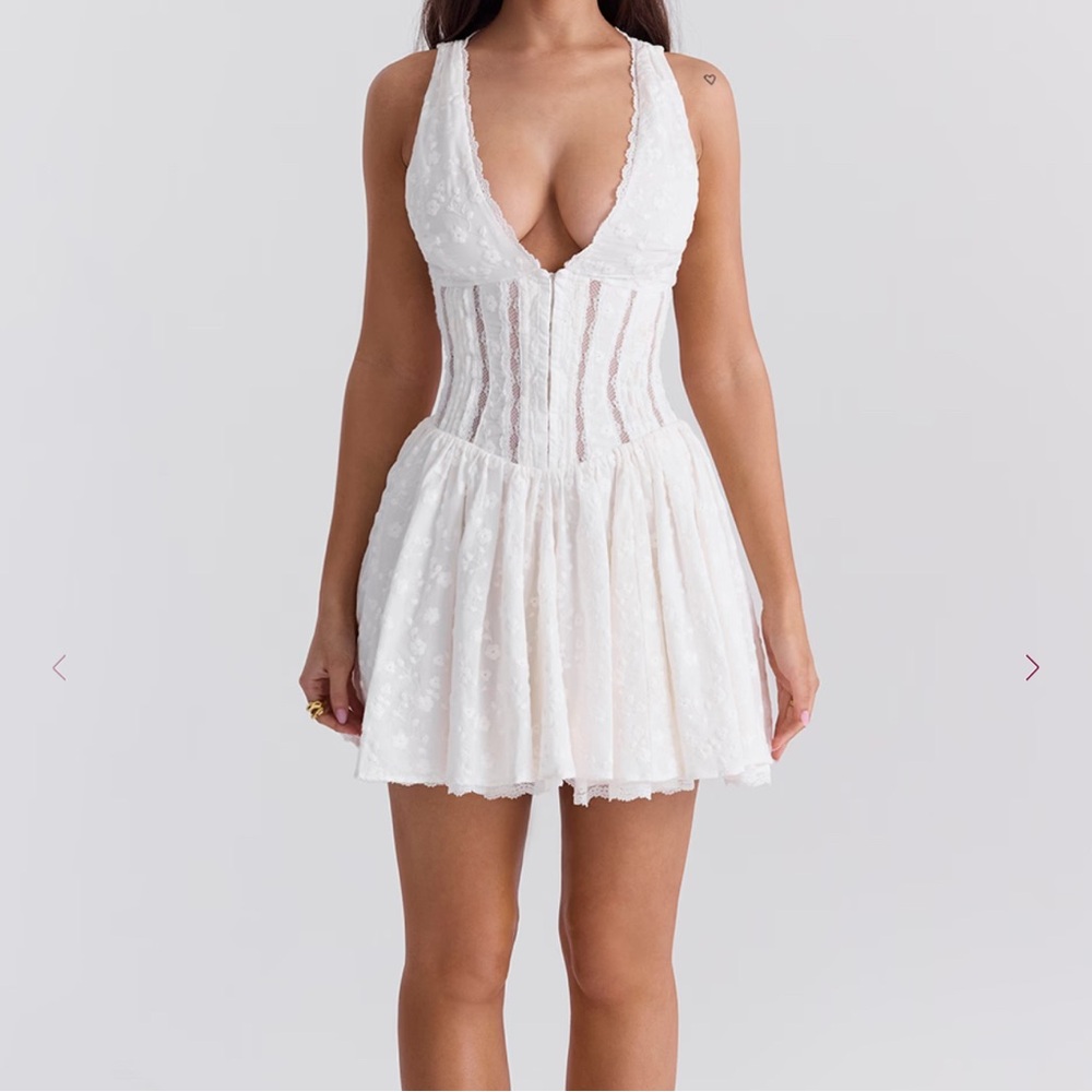 House of CB White Mini Dress